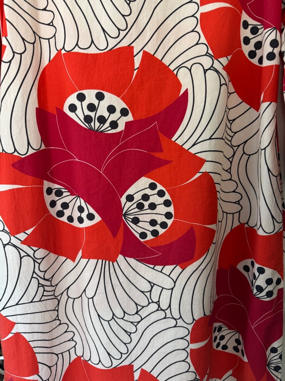 NWT, FRANCES VALENTINE, MINNOW DRESS IN DARLING JAPANESE POPPY PRINT - Picture 7 of 16